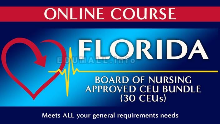 Nurse Continuing Ed - Florida Board of Nursing Approved CEU Bundle (30 CEUs)