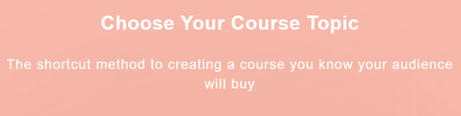 Teachable - Choose Your Course Topic